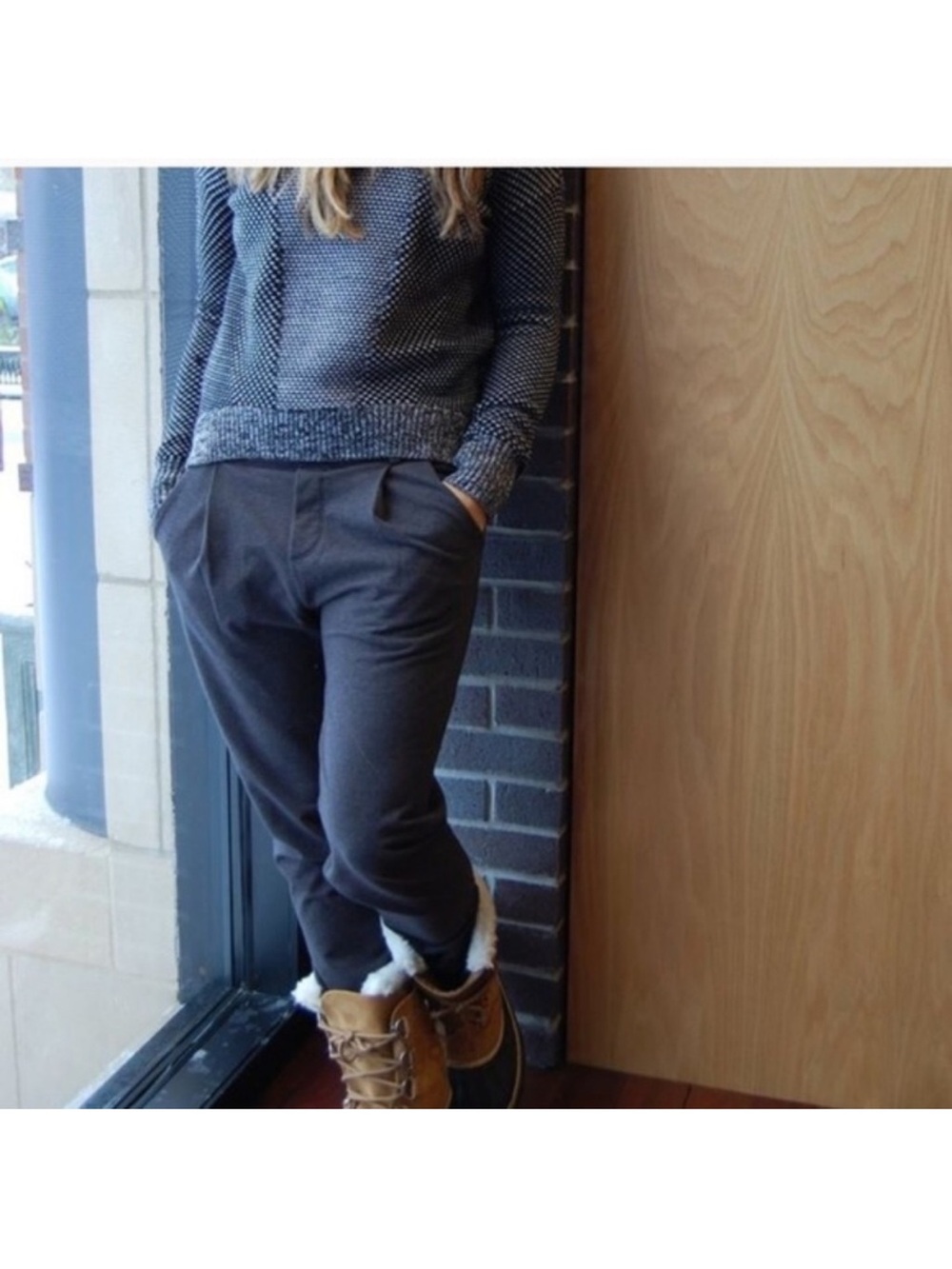Lululemon Stress Less Jogger Pants Dark Gray Size 4 EUC